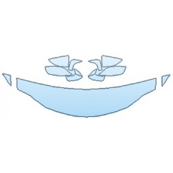 PAINT PROTECTION KIT - 2019 LEXUS RC_300 BASE HOOD (18 INCH) FENDERS MIRRORS - PRECUT PPF CLEAR BRA WRAP