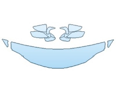 PAINT PROTECTION KIT - 2019 LEXUS RC_300 BASE HOOD (18 INCH WRAPPED EDGES) FENDERS MIRRORS - PRECUT PPF CLEAR BRA WRAP