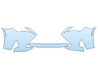 PAINT PROTECTION KIT - 2019 LEXUS RC_300 BASE BUMPER (WRAPPED EDGES) - PRECUT PPF CLEAR BRA WRAP