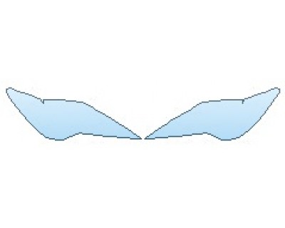 PAINT PROTECTION KIT - 2019 LEXUS RC_300 BASE HEADLIGHTS - PRECUT PPF CLEAR BRA WRAP