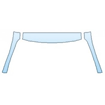 PAINT PROTECTION KIT - 2019 LEXUS RC_300 BASE ROOF A-PILLARS - PRECUT PPF CLEAR BRA WRAP