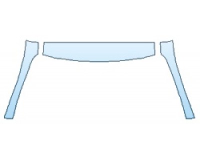 PAINT PROTECTION KIT - 2019 LEXUS RC_300 BASE ROOF A-PILLARS - PRECUT PPF CLEAR BRA WRAP