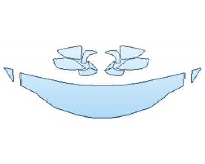 PAINT PROTECTION KIT - 2019 LEXUS RC_300 F-SPORT HOOD (18 INCH) FENDERS MIRRORS - PRECUT PPF CLEAR BRA WRAP