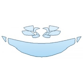 PAINT PROTECTION KIT - 2019 LEXUS RC_300 F-SPORT HOOD (18 INCH WRAPPED EDGES) FENDERS MIRRORS - PRECUT PPF CLEAR BRA WRAP