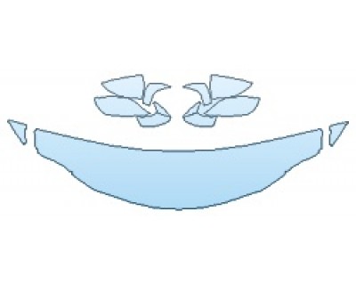 PAINT PROTECTION KIT - 2019 LEXUS RC_300 F-SPORT HOOD (18 INCH WRAPPED EDGES) FENDERS MIRRORS - PRECUT PPF CLEAR BRA WRAP