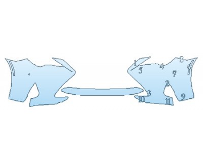 PAINT PROTECTION KIT - 2019 LEXUS RC_300 F-SPORT BUMPER - PRECUT PPF CLEAR BRA WRAP