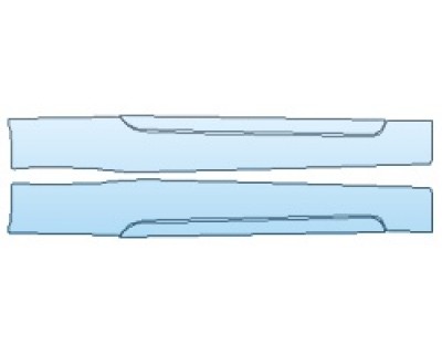 PAINT PROTECTION KIT - 2019 LEXUS RC_300 F-SPORT ROCKERS - PRECUT PPF CLEAR BRA WRAP