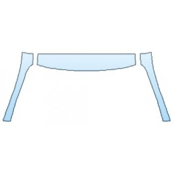 PAINT PROTECTION KIT - 2019 LEXUS RC_300 F-SPORT ROOF A-PILLARS - PRECUT PPF CLEAR BRA WRAP