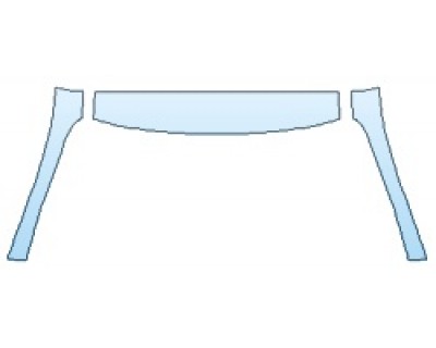 PAINT PROTECTION KIT - 2019 LEXUS RC_300 F-SPORT ROOF A-PILLARS - PRECUT PPF CLEAR BRA WRAP