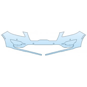 PAINT PROTECTION KIT - 2019 LINCOLN MKC BASE BUMPER WITH SENSORS (OPTION 1) - PRECUT PPF CLEAR BRA WRAP