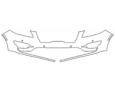 2019 LINCOLN MKC BASE Bumper With Sensors (Option 1)
