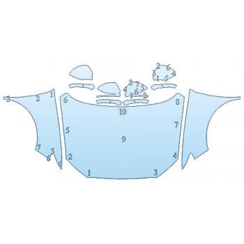 Precut PPF Kit – Clear Bra Paint Protection Film PAINT PROTECTION KIT - 2019 LINCOLN MKC RESERVE FULL HOOD FENDERS MIRRORS - PRECUT PPF CLEAR BRA WRAP