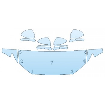 PAINT PROTECTION KIT - 2019 LINCOLN MKC RESERVE HOOD (24 INCH) FENDERS MIRRORS - PRECUT PPF CLEAR BRA WRAP