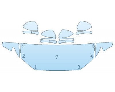 PAINT PROTECTION KIT - 2019 LINCOLN MKC RESERVE HOOD (24 INCH) FENDERS MIRRORS - PRECUT PPF CLEAR BRA WRAP