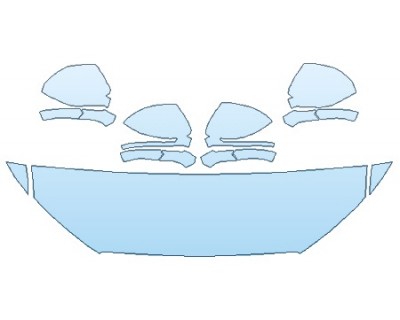 PAINT PROTECTION KIT - 2019 LINCOLN MKC RESERVE HOOD (18 INCH) FENDERS MIRRORS - PRECUT PPF CLEAR BRA WRAP