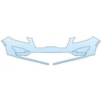 PAINT PROTECTION KIT - 2019 LINCOLN MKC RESERVE BUMPER (OPTION 1) - PRECUT PPF CLEAR BRA WRAP