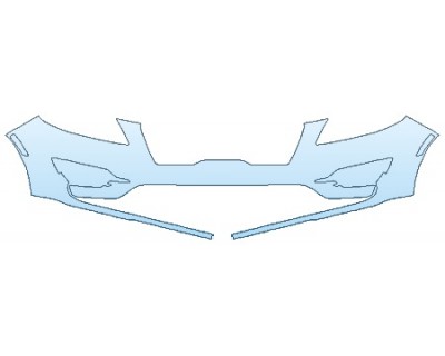 PAINT PROTECTION KIT - 2019 LINCOLN MKC RESERVE BUMPER (OPTION 1) - PRECUT PPF CLEAR BRA WRAP
