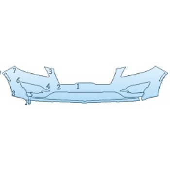 Precut PPF Kit – Clear Bra Paint Protection Film PAINT PROTECTION KIT - 2019 LINCOLN MKC RESERVE BUMPER (OPTION 2) - PRECUT PPF CLEAR BRA WRAP