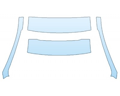 PAINT PROTECTION KIT - 2019 LINCOLN MKC RESERVE ROOF A-PILLARS - PRECUT PPF CLEAR BRA WRAP