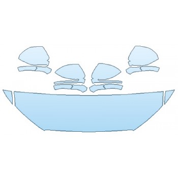 Precut PPF Kit – Clear Bra Paint Protection Film PAINT PROTECTION KIT - 2019 LINCOLN MKC SELECT HOOD (18 INCH) FENDERS MIRRORS - PRECUT PPF CLEAR BRA WRAP