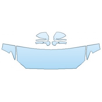 PAINT PROTECTION KIT - 2020 LINCOLN NAUTILUS BASE HOOD (24 INCH) FENDERS MIRRORS - PRECUT PPF CLEAR BRA WRAP