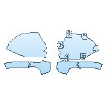 PAINT PROTECTION KIT - 2020 LINCOLN NAUTILUS BASE MIRRORS WITHOUT BLINKERS OPTION - PRECUT PPF CLEAR BRA WRAP