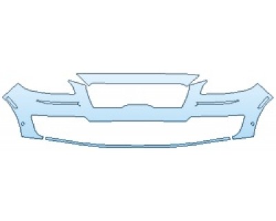 PAINT PROTECTION KIT - 2020 LINCOLN NAUTILUS BASE BUMPER (TWO PIECE) - PRECUT PPF CLEAR BRA WRAP