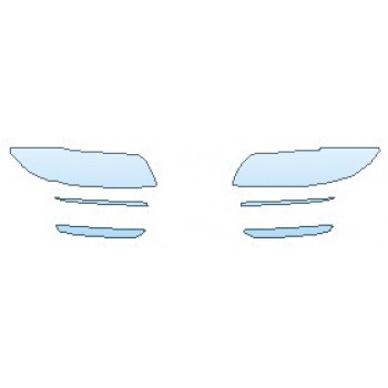 PAINT PROTECTION KIT - 2020 LINCOLN NAUTILUS BASE HEADLIGHTS - PRECUT PPF CLEAR BRA WRAP