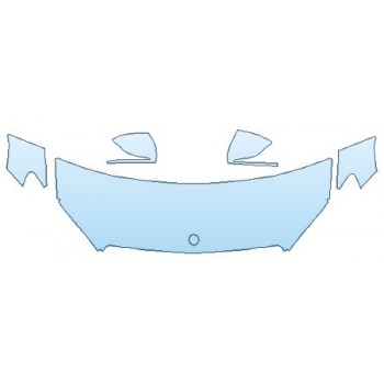 2019 MERCEDES C-CLASS_C43_SEDAN AMG Hood (24 Inch Wrapped Edges) Fenders Mirrors INVISIBLEMASK - 3M PAINT PROTECTION