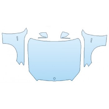 2019 MERCEDES C-CLASS_C43_WAGON AMG Full Hood (Wrapped Edges) Fenders Mirrors INVISIBLEMASK - 3M PAINT PROTECTION