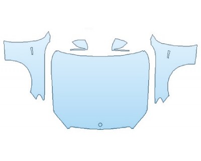 2019 MERCEDES C-CLASS_C43_WAGON AMG Full Hood (Wrapped Edges) Fenders Mirrors