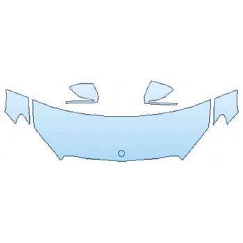 2019 MERCEDES C-CLASS_C43_WAGON AMG Hood (24 Inch) Fenders Mirrors INVISIBLEMASK - 3M PAINT PROTECTION