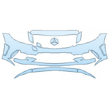 2019 MERCEDES C-CLASS_C43_WAGON AMG Bumper INVISIBLEMASK - 3M PAINT PROTECTION