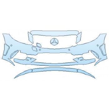 2019 MERCEDES C-CLASS_C43_WAGON AMG Bumper With Sensors INVISIBLEMASK - 3M PAINT PROTECTION