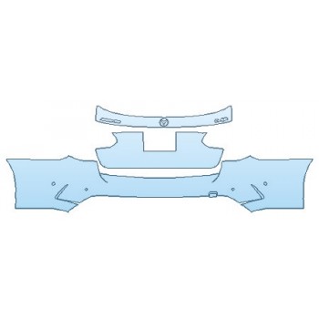 2019 MERCEDES C-CLASS_C43_WAGON AMG Full Rear Bumper (Wrapped Edges) INVISIBLEMASK - 3M PAINT PROTECTION