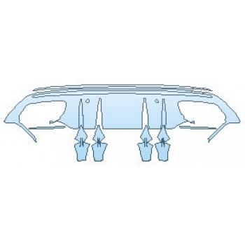 2019 MERCEDES C-CLASS_C43_WAGON AMG Full Rear Diffuser INVISIBLEMASK - 3M PAINT PROTECTION