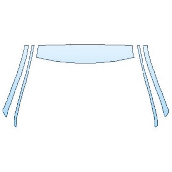 2019 MERCEDES C-CLASS_C43_WAGON AMG Roof A-Pillars INVISIBLEMASK - 3M PAINT PROTECTION