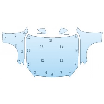 2019 MERCEDES C-CLASS_C63_SEDAN AMG Full Hood Fenders Mirrors INVISIBLEMASK - 3M PAINT PROTECTION