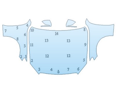 2019 MERCEDES C-CLASS_C63_SEDAN AMG Full Hood Fenders Mirrors