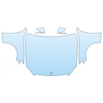 2019 MERCEDES C-CLASS_C63_SEDAN AMG Full Hood (Wrapped Edges) Fenders Mirrors INVISIBLEMASK - 3M PAINT PROTECTION