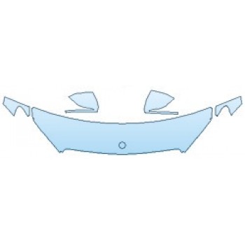 2019 MERCEDES C-CLASS_C63_SEDAN AMG Hood (18 Inch Wrapped Edges) Fenders Mirrors INVISIBLEMASK - 3M PAINT PROTECTION