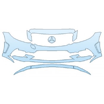 2019 MERCEDES C-CLASS_C63_SEDAN AMG Bumper INVISIBLEMASK - 3M PAINT PROTECTION