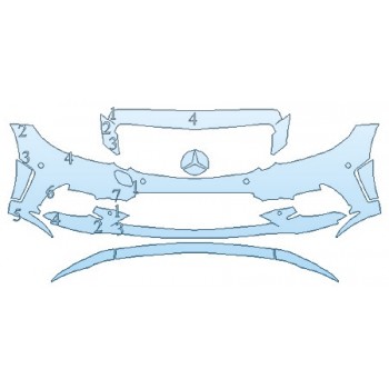 2019 MERCEDES C-CLASS_C63_SEDAN AMG Bumper With Sensors INVISIBLEMASK - 3M PAINT PROTECTION