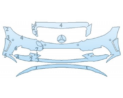 2019 MERCEDES C-CLASS_C63_SEDAN AMG Bumper With Sensors