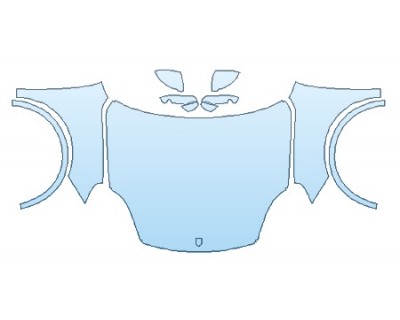 PAINT PROTECTION KIT - 2020 PORSCHE CAYENNE TURBO FULL HOOD (WRAPPED EDGES) FENDERS MIRRORS - PRECUT PPF CLEAR BRA WRAP