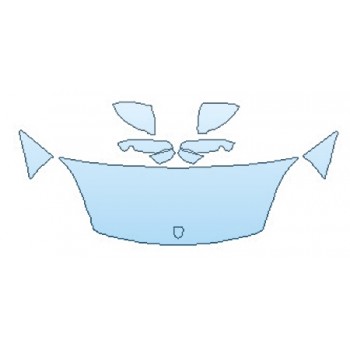 PAINT PROTECTION KIT - 2019 PORSCHE CAYENNE TURBO HOOD (24 INCH) FENDERS MIRRORS - PRECUT PPF CLEAR BRA WRAP