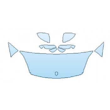 PAINT PROTECTION KIT - 2020 PORSCHE CAYENNE TURBO HOOD (24 INCH WRAPPED EDGES) FENDERS MIRRORS - PRECUT PPF CLEAR BRA WRAP