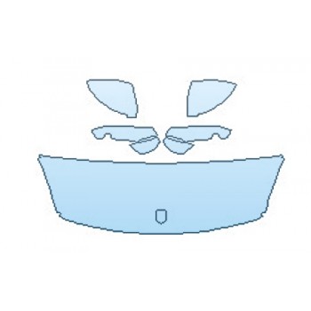 PAINT PROTECTION KIT - 2019 PORSCHE CAYENNE TURBO HOOD (18 INCH) FENDERS MIRRORS - PRECUT PPF CLEAR BRA WRAP