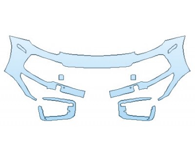 PAINT PROTECTION KIT - 2020 PORSCHE CAYENNE TURBO BUMPER - PRECUT PPF CLEAR BRA WRAP