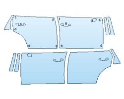 PAINT PROTECTION KIT - 2020 PORSCHE CAYENNE TURBO ROCKERS - PRECUT PPF CLEAR BRA WRAP